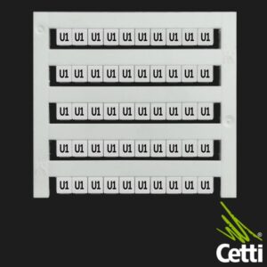Marcador para Identificar U1 no Conector Borne Dekafix Weidmüller C052236.1041