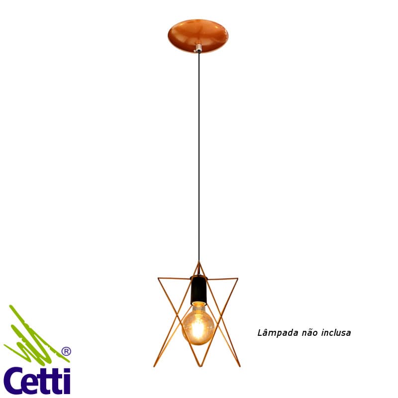 Lustre Pendente Aramado Cobre Estrela Pequeno Rústico Vanfenix 2307 Lustre Pendente Aramado Cobre Estrela Pequeno Rústico Vanfenix 2307