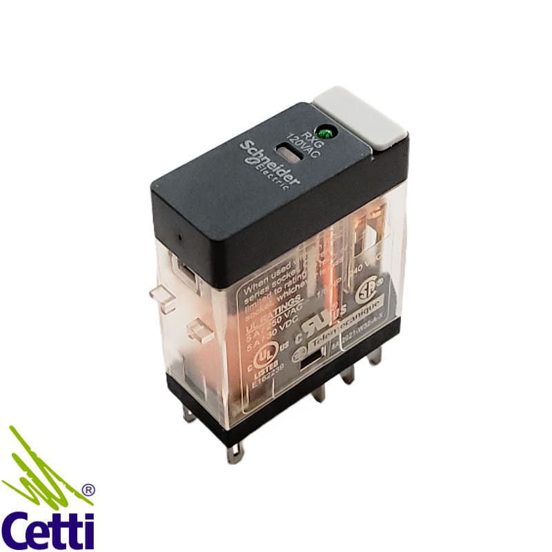 Rele Auxiliar Schneider 120VCA 5A 2NA-NF RXG23F7 Rele Auxiliar Schneider 120VCA 5A 2NA-NF RXG23F7