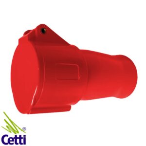 Cetti Materiais Elétricos 52 Tomada Industrial de Acoplamento Steck 32A 3P+N+T 380-440V Vermelha A5256