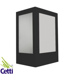 Luminária de Parede Arandela Externa Preta Quadrada Femarte 488