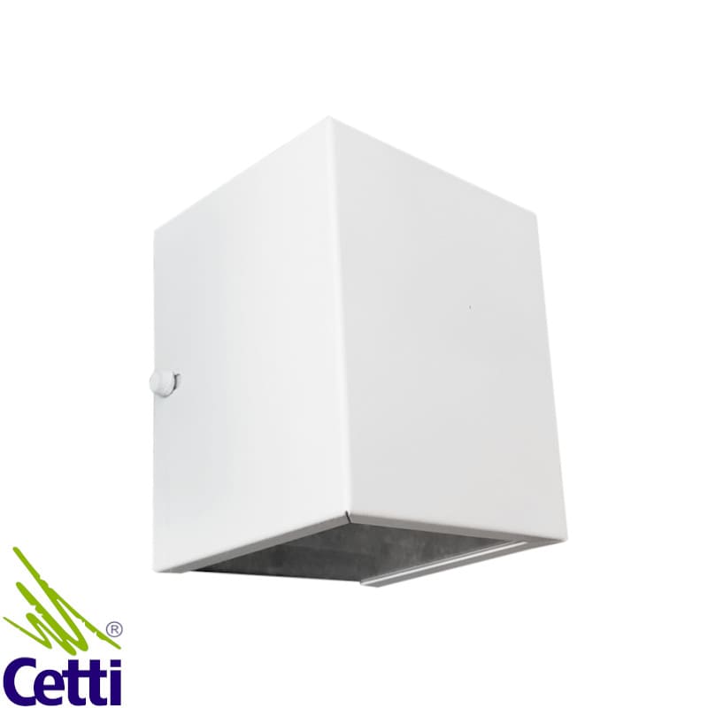 Luminária de Parede Arandela Externa Branca Quadrada UPZ AR202/01B Luminária de Parede Arandela Externa Branca Quadrada UPZ AR202/01B