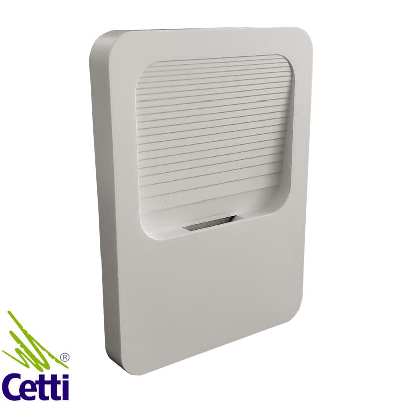 Balizador LED Externo p/ Parede Quadrado Branco Opus DN 33402 Balizador LED Externo p/ Parede Quadrado Branco Opus DN 33402