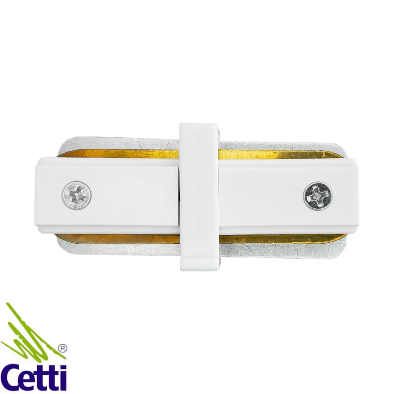 Conector Reto para Trilho Eletrificado Branco Opus AC 35406 Conector Reto para Trilho Eletrificado Branco Opus AC 35406