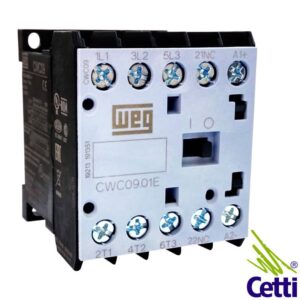 Cetti Materiais Elétricos 47 Mini Contator WEG Tripolar 9A 24Vca 1NF CWC09-01-30V04