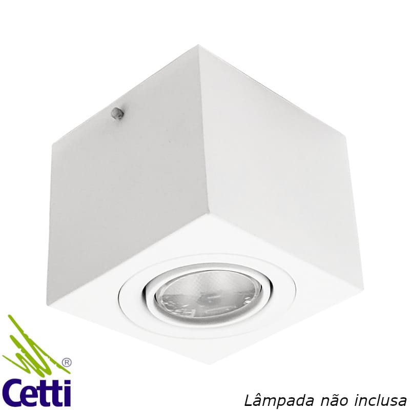 Spot de Sobrepor Branco Quadrado p/ Lâmpada PAR20 Itamonte 2012/1 Spot de Sobrepor Branco Quadrado p/ Lâmpada PAR20 Itamonte 2012/1