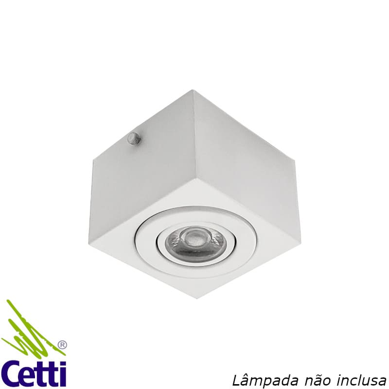 Spot de Sobrepor Branco Quadrado p/ Lâmpada Dicroica Itamonte 2016/1 Spot de Sobrepor Branco Quadrado p/ Lâmpada Dicroica Itamonte 2016/1
