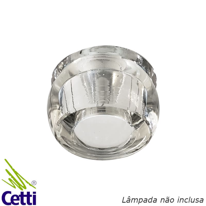 Spot de Embutir Redondo de Cristal Pequeno p/ Quarto Halopin Bella YD029 Spot de Embutir Redondo de Cristal Pequeno p/ Quarto Halopin Bella YD029