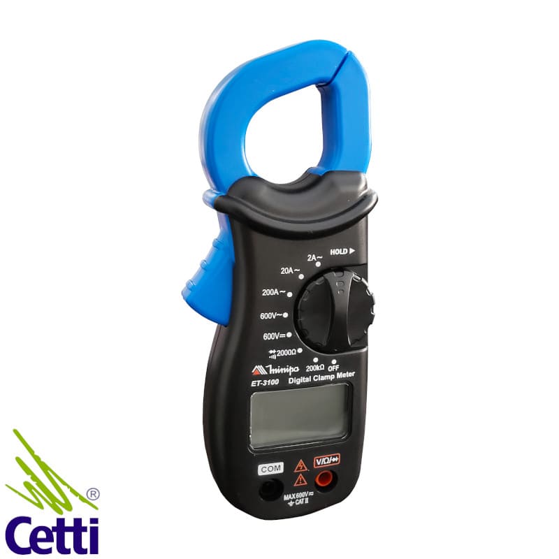 Alicate Amperímetro Digital CATII 600V 200A Minipa ET-3100
