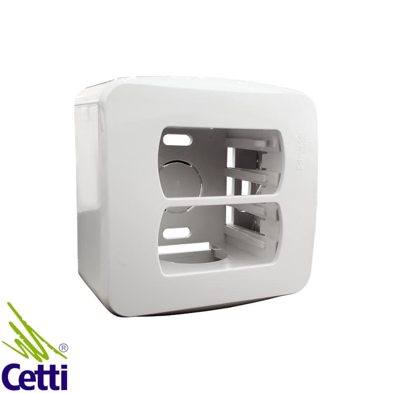 Caixa de Sobrepor Branca 2 Postos Sistema X Miluz Schneider S3B76020 Caixa de Sobrepor Branca 2 Postos Sistema X Miluz Schneider S3B76020