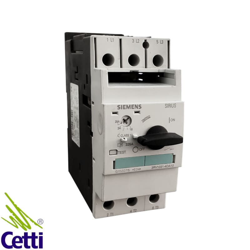 Disjuntor Motor Tripolar 18-25A 690V Siemens 3RV10 31-4DA10 Disjuntor Motor Tripolar 18-25A 690V Siemens 3RV10 31-4DA10