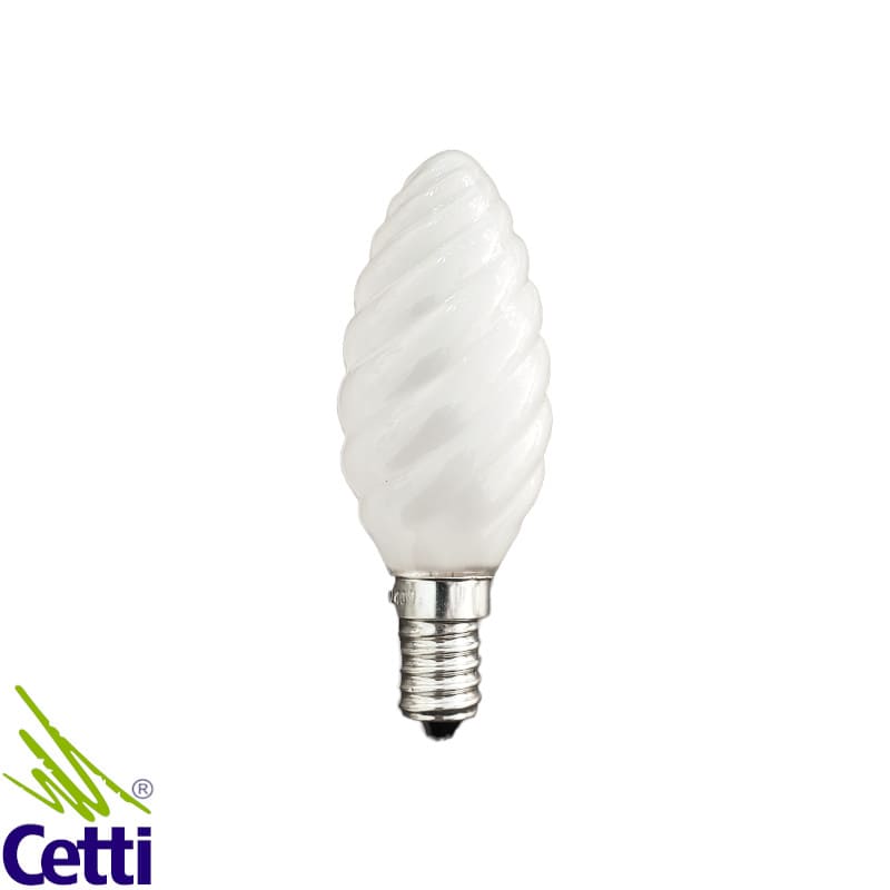 Lâmpada Vela Torcida Incandescente Fosca 40W 2700K E14 220V Lâmpada Vela Torcida Incandescente Fosca 40W 2700K E14 220V