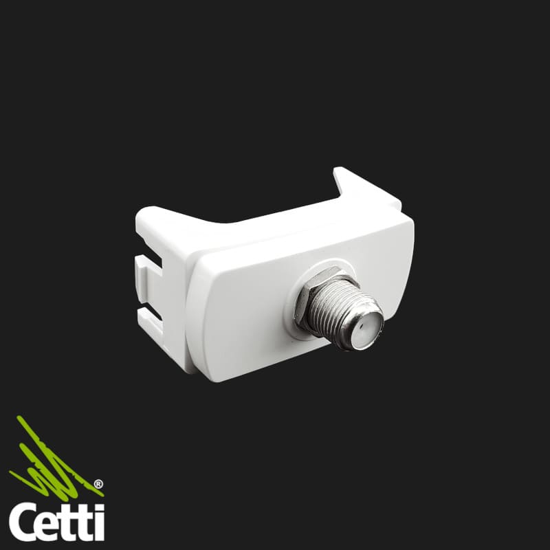 Módulo Conector TV Coaxial Branco Miluz Schneider S3B74680 Módulo Conector TV Coaxial Branco Miluz Schneider S3B74680