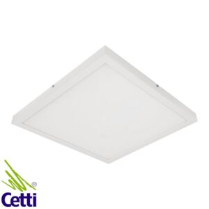 Cetti Materiais Elétricos 16 Luminária LED de Sobrepor 40W Quadrada Branca com Luz Branca Intensa