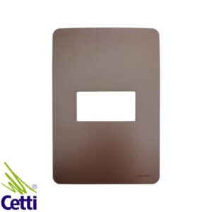 Cetti Materiais Elétricos 34 Placa 4x2 Marrom 1 Posto Planet Brown Orion Schneider S730101264