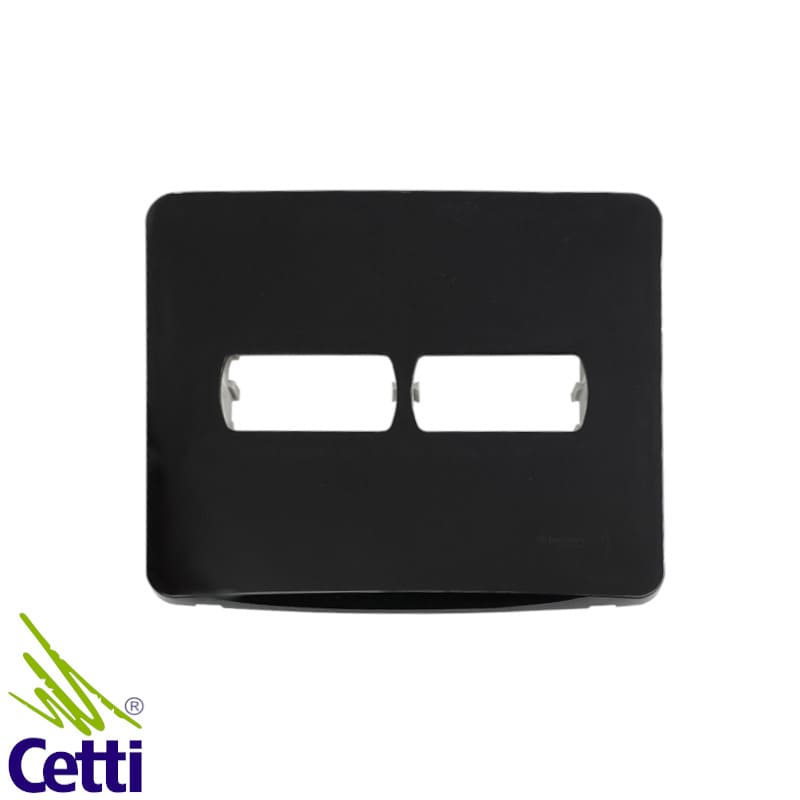 Placa 4x4 Preta 2 Postos com Suporte Miluz Schneider S3B77424 Placa 4x4 Preta 2 Postos com Suporte Miluz Schneider S3B77424