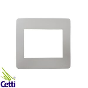 Cetti Materiais Elétricos 26 Placa 4x4 Cinza 6 Postos Axis Grey Orion Schneider S730203224