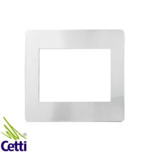 Cetti Materiais Elétricos 24 Placa 4x4 Prata Metálico 6 Postos Cosmic Grey Orion Schneider S733203639
