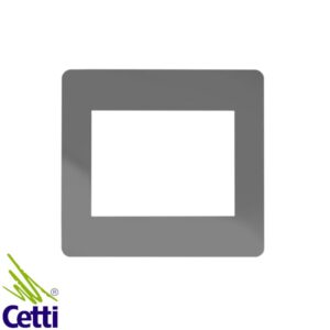 Placa 4x4 Cromada Titânio 6 Postos Chrome Dark Orion Schneider S732203559