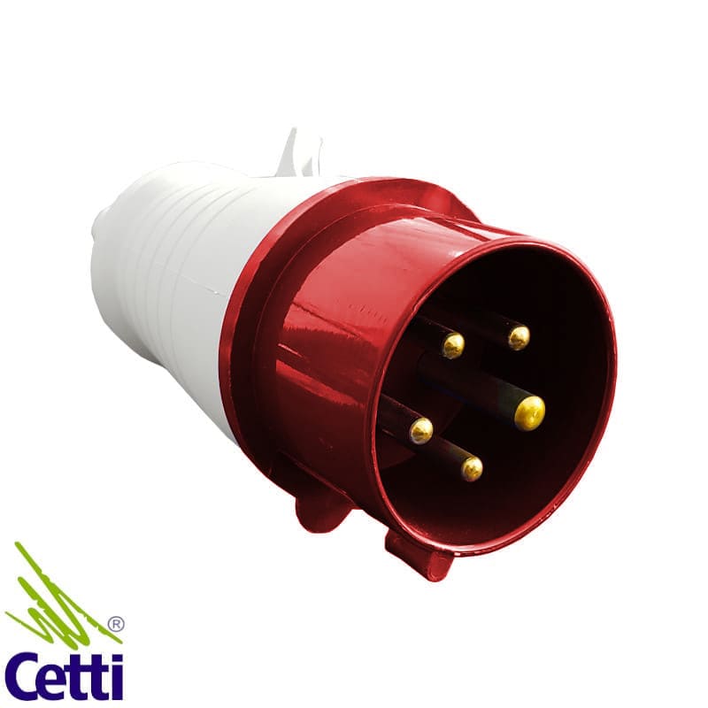 Plug para Tomada Industrial WEG 32A 3P+N+T de 380V a 440V 6 Horas Vermelho PIWD-32P5H6E53 Plug para Tomada Industrial WEG 32A 3P+N+T de 380V a 440V 6 Horas Vermelho PIWD-32P5H6E53