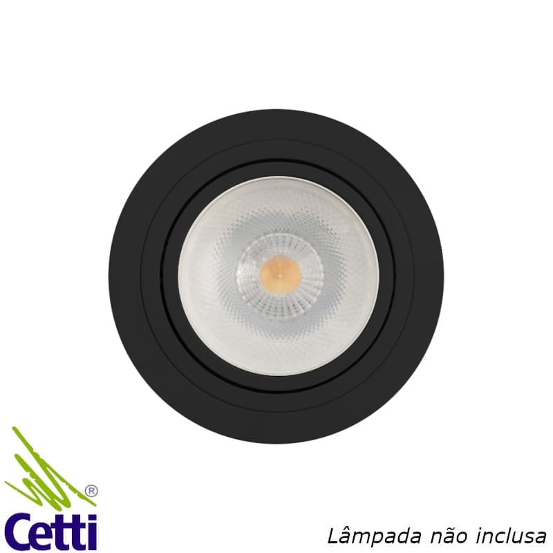 Spot de Embutir Preto Redondo p/ Dicroica Save Energy SE-330.1037 Spot de Embutir Preto Redondo p/ Dicroica Save Energy SE-330.1037