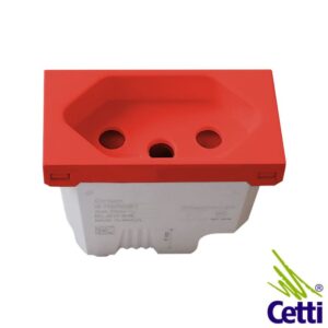 Módulo de Tomada 2P+T 10A Vermelho 250V Orion Schneider S70202134