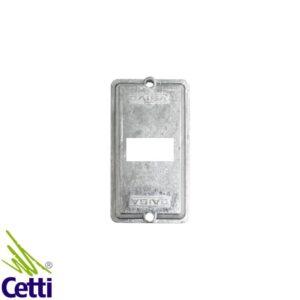 Tampa para Condulete de 1/2 a 3/4 de Polegada 1 Posto RJ45/RJ11 Daisa