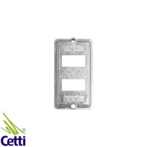 Cetti Materiais Elétricos 53 Tampa para Condulete de 1/2 a 3/4 de Polegada 2 Postos RJ45/RJ11 Daisa