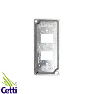 Cetti Materiais Elétricos 23 Tampa para Condulete de 1 Polegada 2 Postos RJ45/RJ11 Daisa