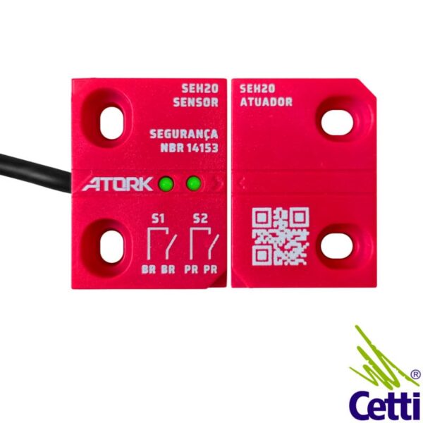 Sensor Magnético 2NA com Atuador SEH20 Atork - Cetti Materiais Elétricos