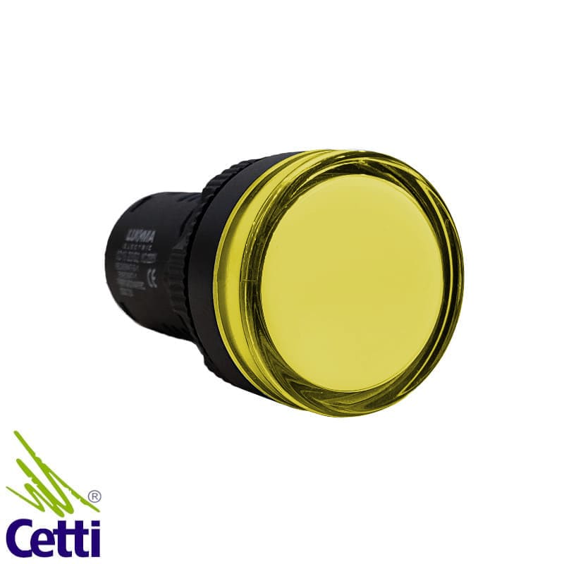 Sinaleiro Amarelo Redondo 22mm 220V Lukma LK16-22 Sinaleiro Amarelo Redondo 22mm 220V Lukma LK16-22