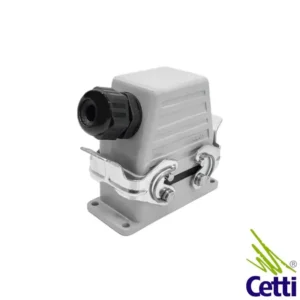 Cetti Materiais Elétricos 47 tomada multipolar 10 pinos base baixa e saída lateral IP65 16A 400V - conjunto completo