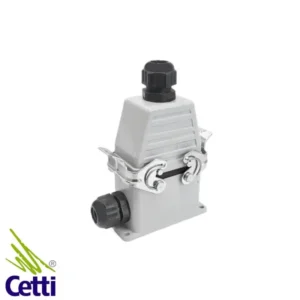 tomada multipolar 10 pinos conjunto completo base alta saída superior