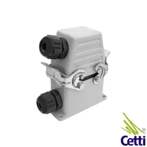 tomada multipolar 16 pinos conjunto completo base alta saída lateral