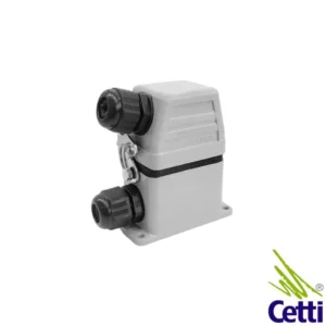 tomada multipolar 6 pinos base alta e saida lateral ip65 16A 40V conjunto completo