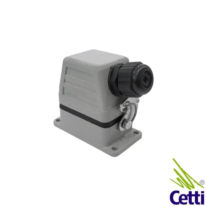 tomada-multipolar-6-pinos-base-baixa-e-saida-lateral-ip65-16A-400V-conjunto-completo tomada multipolar 6 pinos base baixa e saída lateral