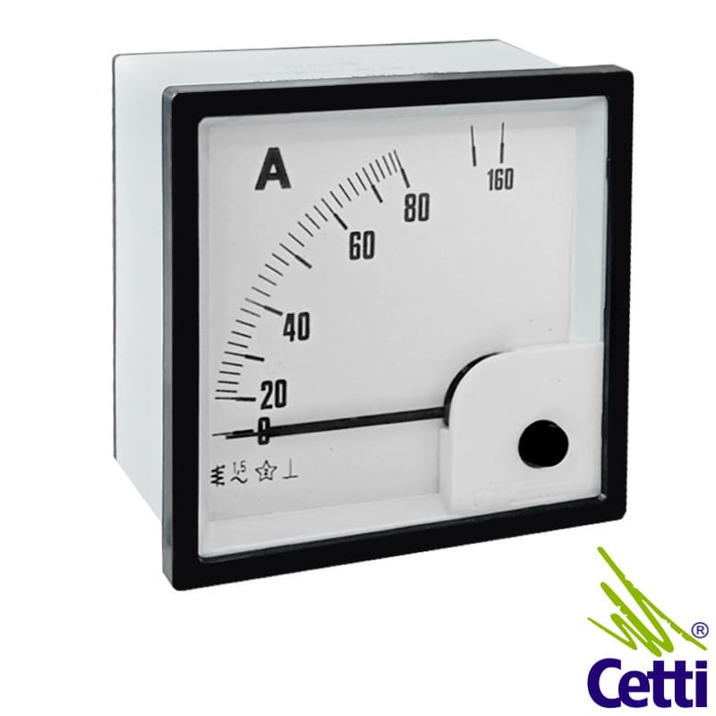 Amperímetro Analógico para Painel 80A 72 x 72 mm Kron FM72PC Amperímetro Analógico para Painel 80A 72 x 72 mm Kron FM72PC