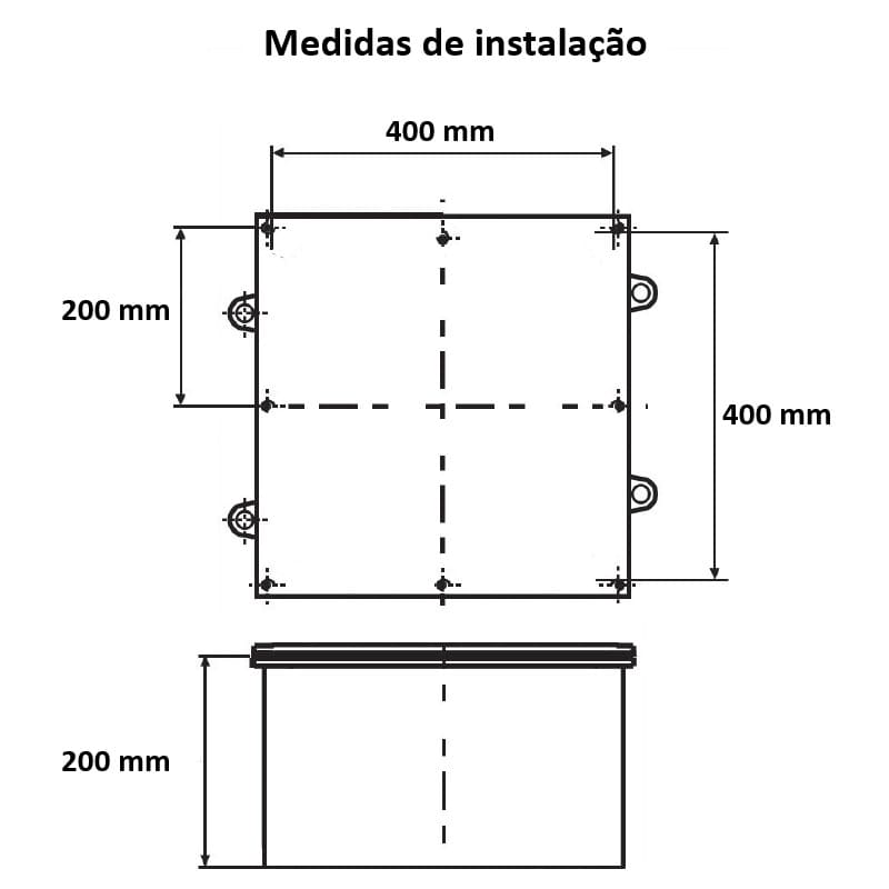 medidas-instalacao-desenho-mecanico-caixa-passagem-400x400x200mm-aluminio medidas-instalacao-desenho-mecanico-caixa-passagem-400x400x200mm-aluminio