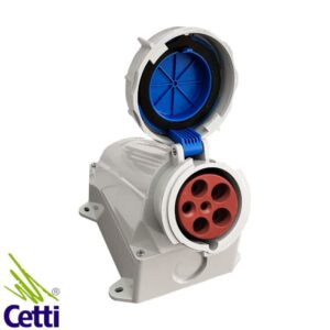 Tomada Industrial de Sobrepor WEG 63A 3P+N+T de 200V a 250V 9 Horas Azul TSW-63P5H9E57