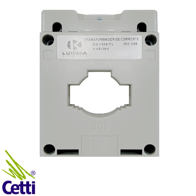 Transformador de Corrente 200/5A Tipo Janela Lukma LKM-30 Transformador de Corrente 200/5A Tipo Janela Lukma LKM-30