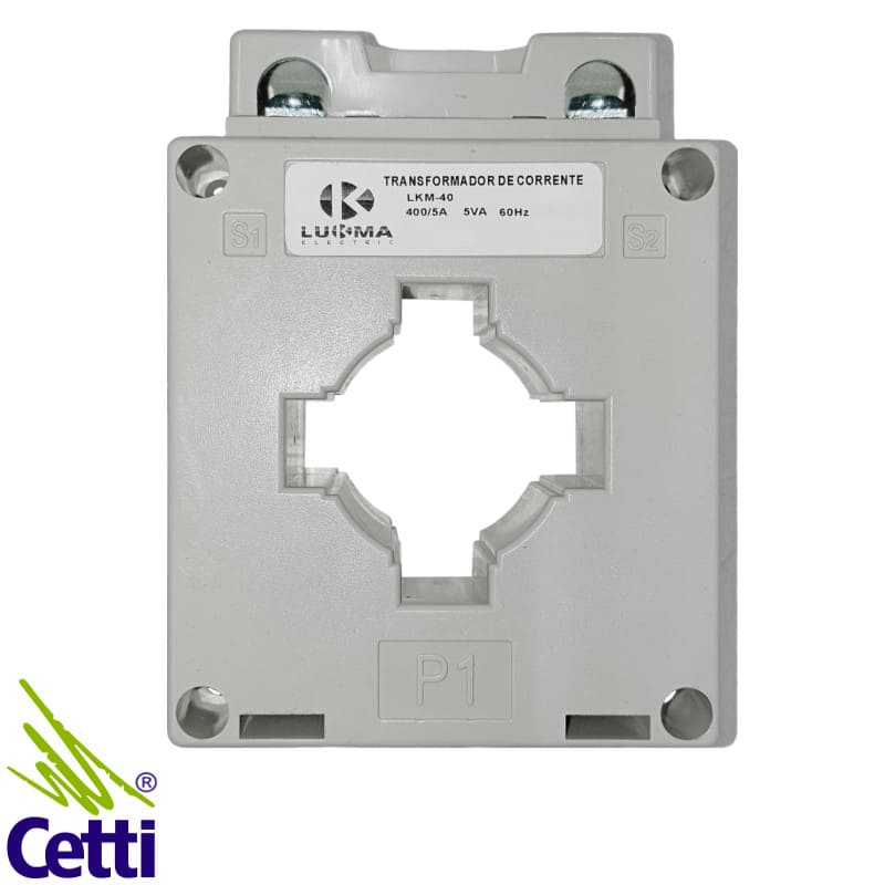 Transformador de Corrente 400/5A Tipo Janela Lukma LKM-40 Transformador de Corrente 400/5A Tipo Janela Lukma LKM-40