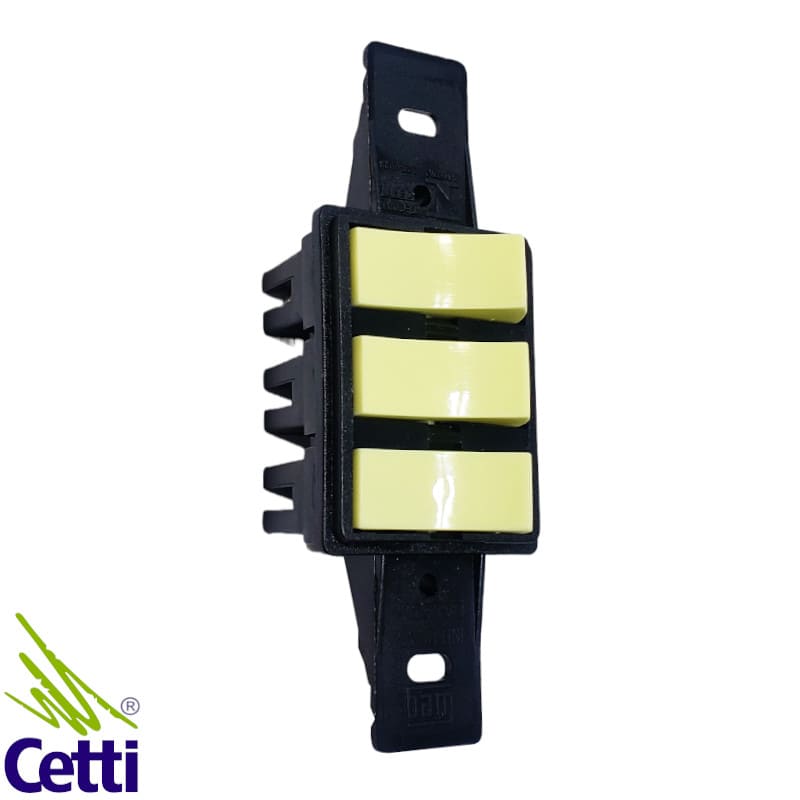 Módulo de Interruptor Triplo 2 Simples 1 Paralelo para Condulete 10A 250V WEG 13328427