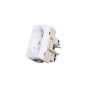 Módulo de Tomada 2P+T 10A Branco 250V Sleek MarGirius 16049