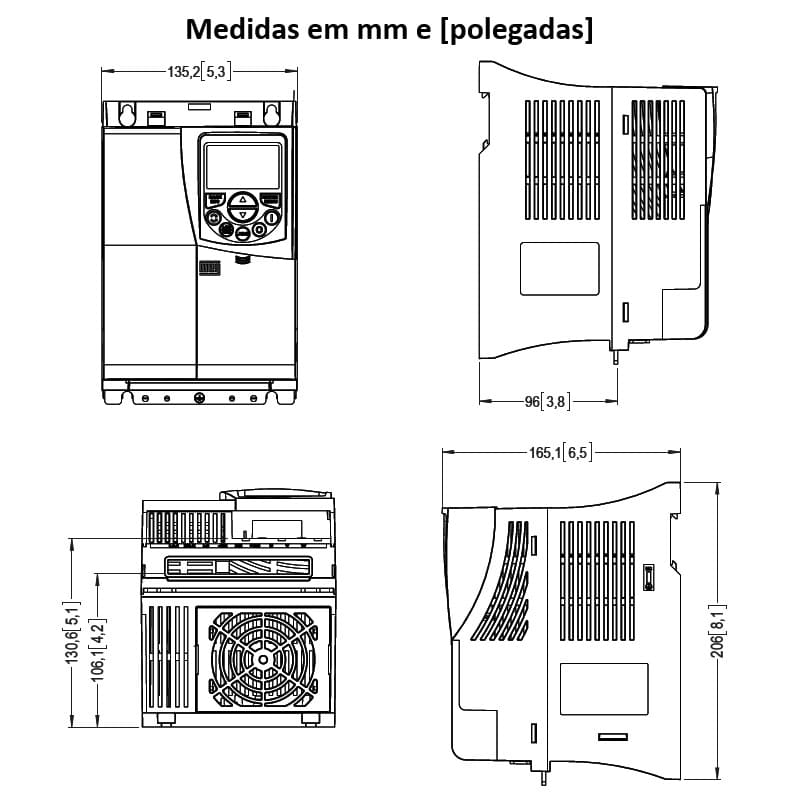 medidas-montagem-cfw500c16p0t4db20g2-desenho-mecanico medidas-montagem-cfw500c16p0t4db20g2-desenho-mecanico