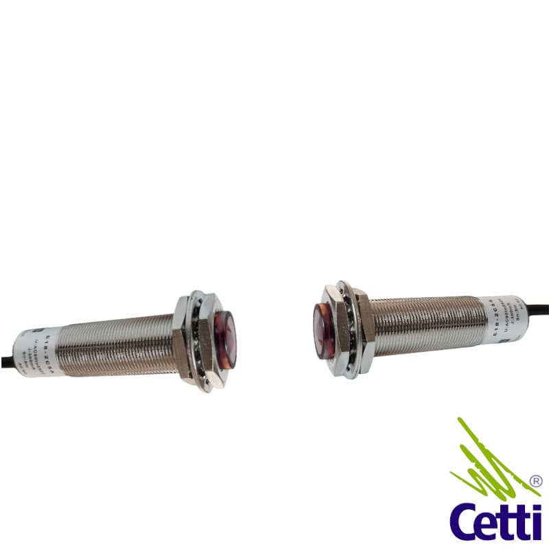 Sensor Óptico de Barreira 220VCA 1NA 5 Metros M18 E18-2C5A Sensor Óptico de Barreira 220VCA 1NA 5 Metros M18 E18-2C5A