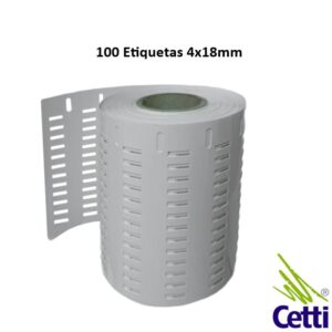 Etiqueta Térmica 4 x 18 mm para Identificar Cabos - Pacote com 100