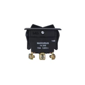 Cetti Materiais Elétricos 45 Chave Pulso Liga/Desliga/Liga Bipolar com Tecla Gangorra 15A MarGirius 14.205