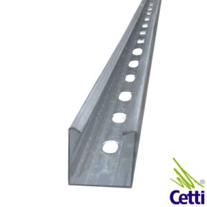 Perfilado 38x38 Perfurado Chapa 18 Galvanizado a Zinco - 6 metros