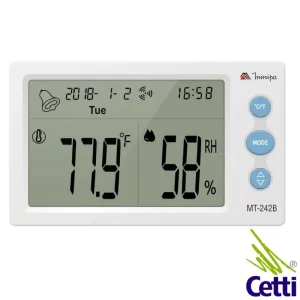 Termo-higrômetro digital Minipa MT-242B com display LCD de temperatura e umidade