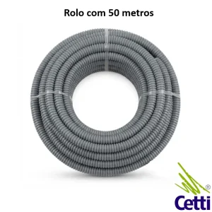 Conduíte Flexível Externo Poliamida Cinza 50 Metros